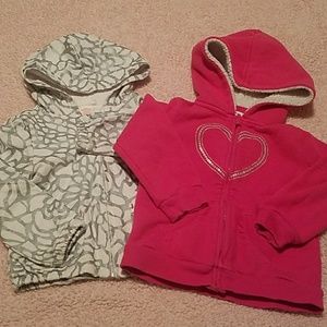 Two hoodies